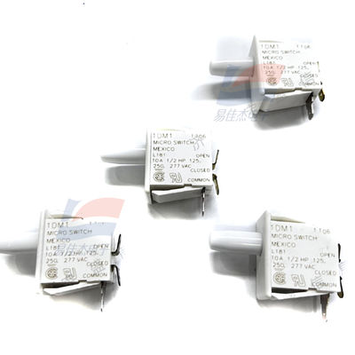 Microinterruttore YJJ 1DM1 Basic/Rapido 10A 277VAC Pistone Unipolare a Doppia Derivazione